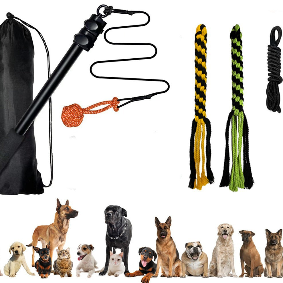 Telescopic Stick Teasing Rod Toy Pet