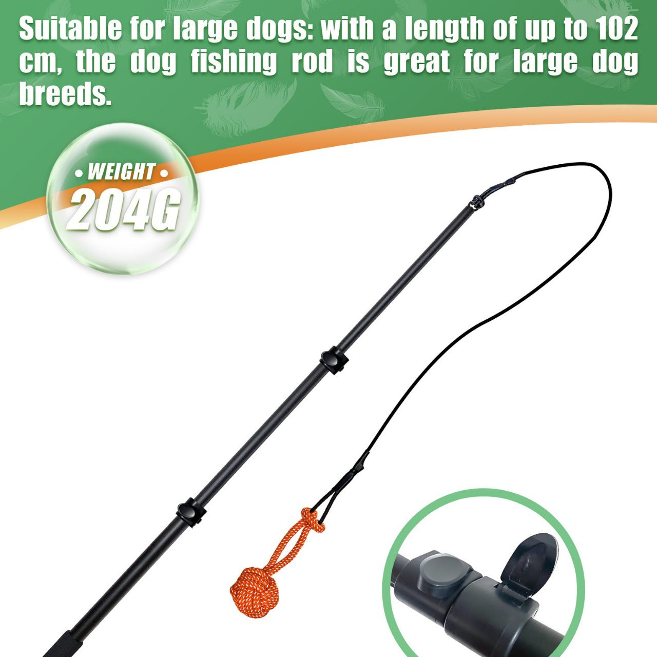 Telescopic Stick Teasing Rod Toy Pet