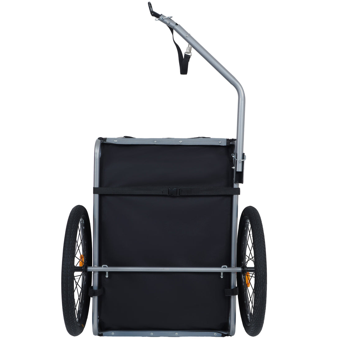 Large Folding Bike Trailer for Dogs – 66LB Capacity All-Terrain Pet Carrier