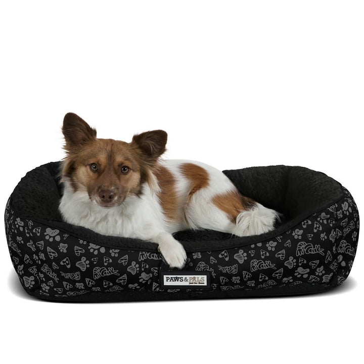 Paws & Pals Print Pet Bed