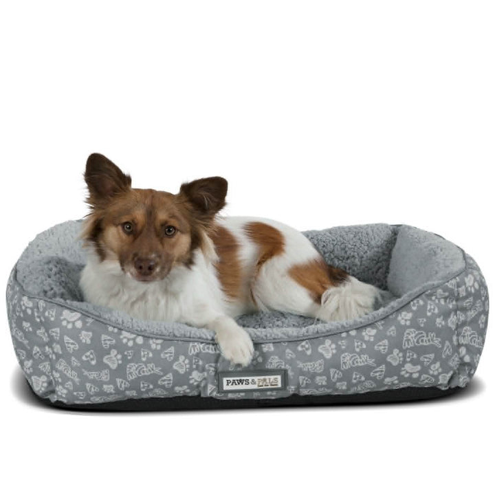 Paws & Pals Print Pet Bed
