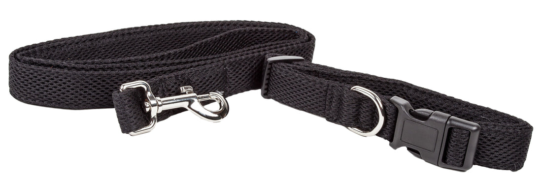 Pet Life ® 'Aero Mesh' 2-In-1 Breathable and Adjustable Dual-Sided Mesh Dog Leash and Collar